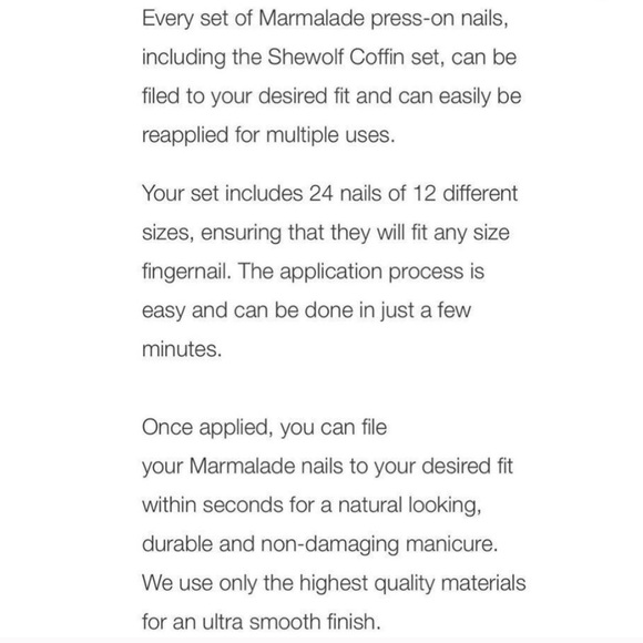 Marmalade Press On Nails (Brand new, never worn) - Picture 4 of 5